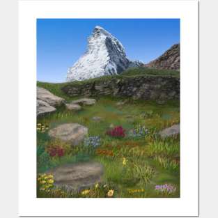 Matterhorn Mountain in Switzerland Posters and Art